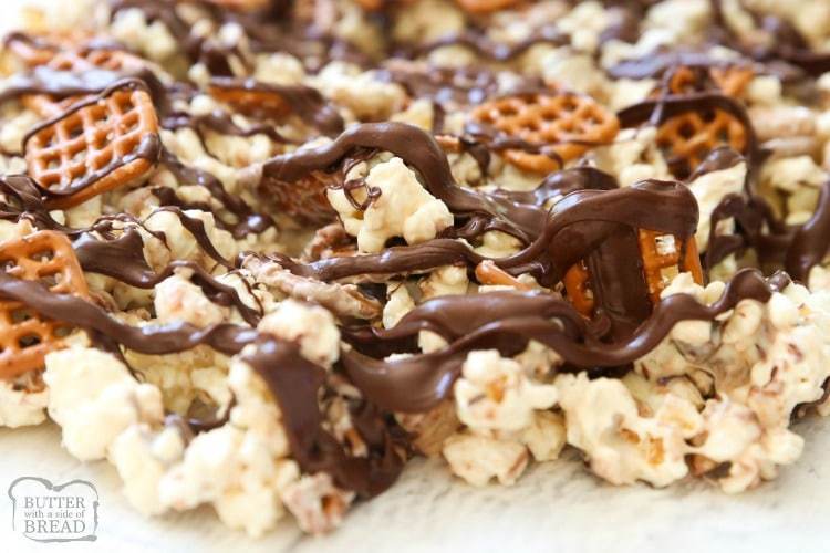 CHOCOLATE POPCORN RECIPE - Butter with a Side of Bread