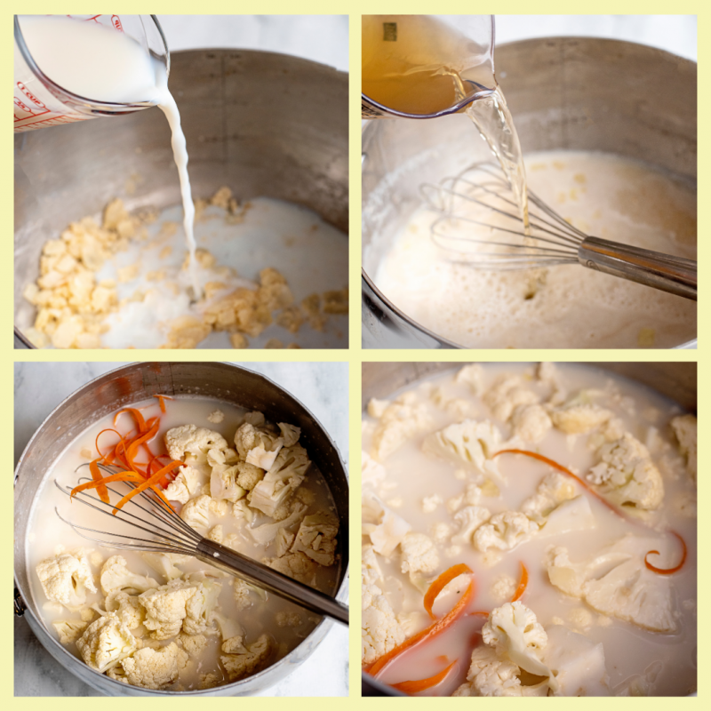 steps for cauliflower soup