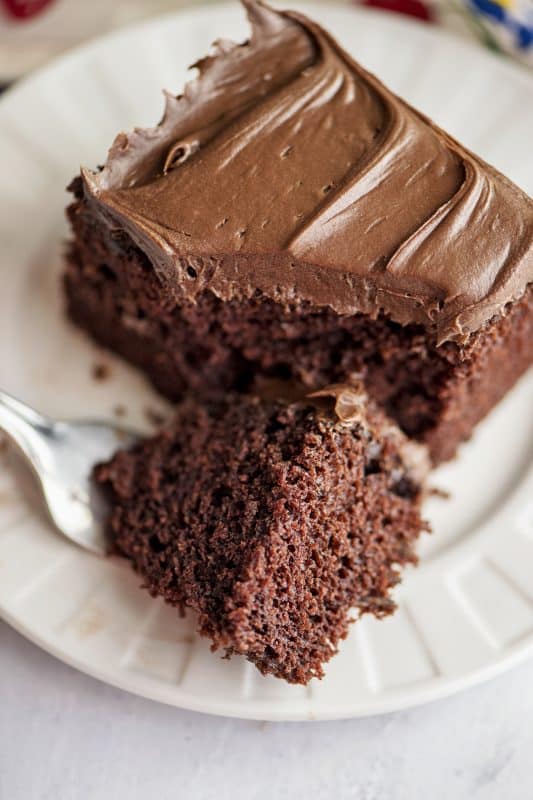 Chocolate Depression Wacky Cake - No Milk or Eggs!