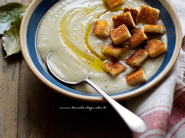 Cream of Jerusalem artichoke - Topinambur cream recipe