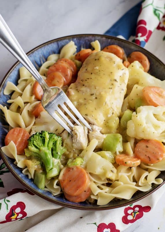 Creamy Chicken Skillet- Family pleasing meal in one!