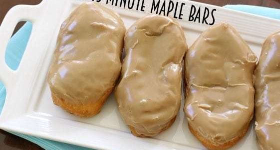 EASY 15-MINUTE MAPLE BARS - Butter with a Side of Bread