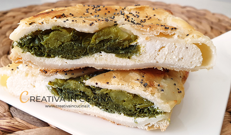 Fagottini with ricotta and turnip greens recipe by Creativa in the kitchen