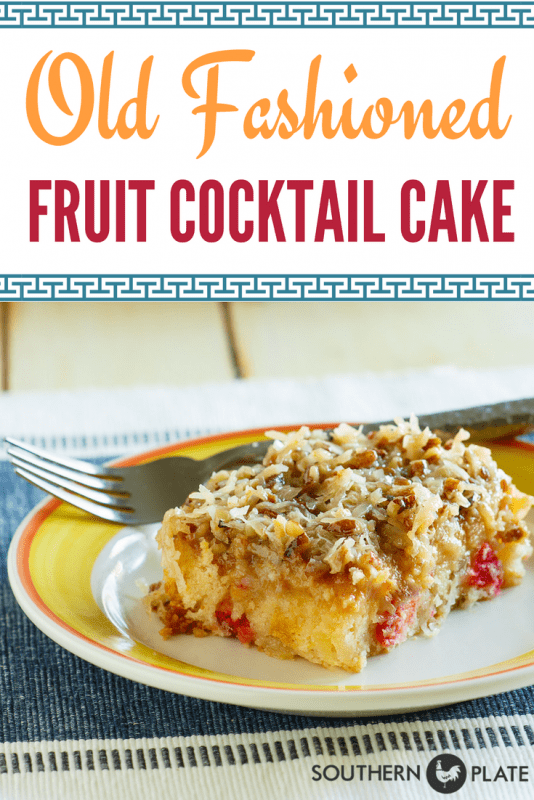 Old Fashioned Fruit Cocktail Cake