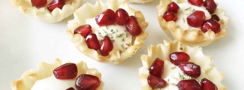 Goat Cheese & Pomegranate Tartlets — The Skinny Fork