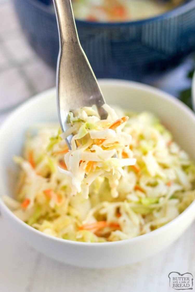 KFC COLESLAW RECIPE - Butter with a Side of Bread