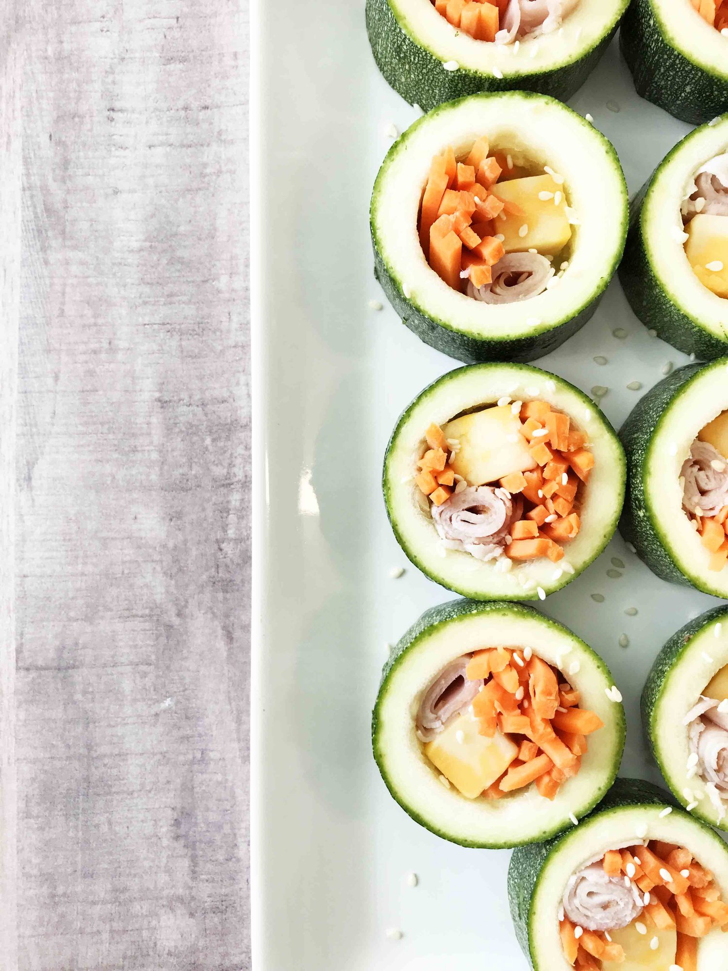 Kid-Friendly Zucchini Sushi — The Skinny Fork