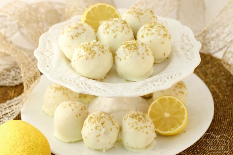 Lemon Cake Truffles