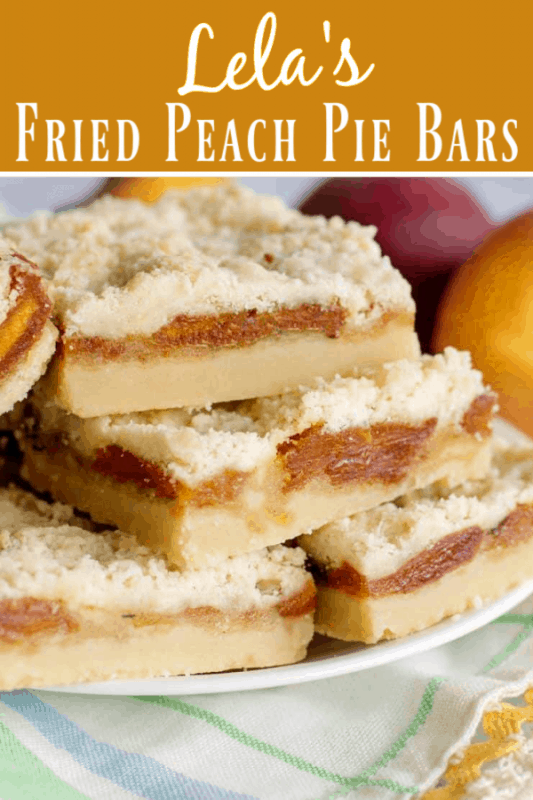 Mama Reed's Fried Peach Pie Bars