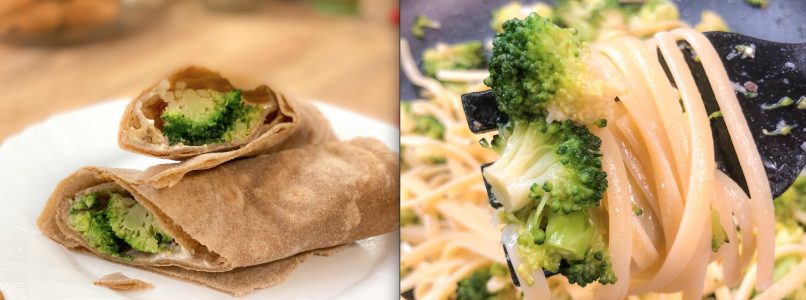 Microwave Broccoli in 5 Minutes and Odorless - 2 Perfect Recipes to Use Them: Linguine and Piadina!