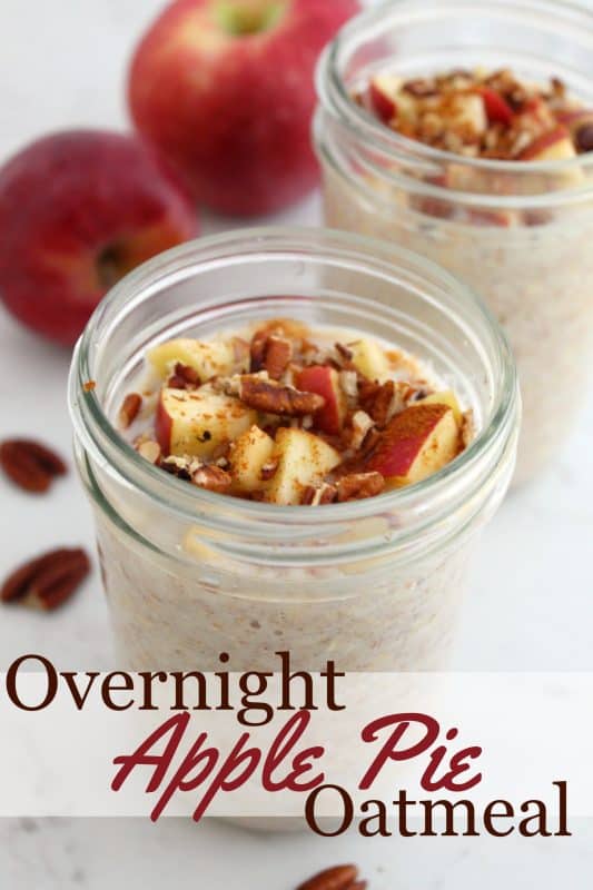 Overnight Apple Pie Oatmeal - And the time I paid $25 for a bowl of oats