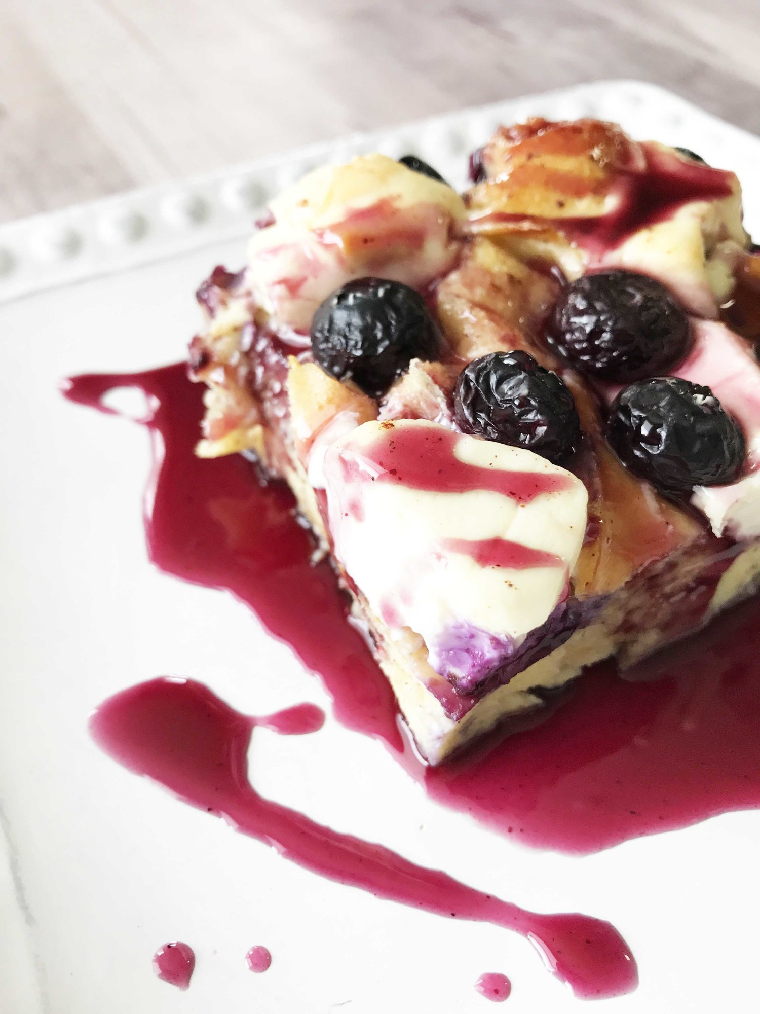 Overnight Blueberry French Toast Bake — The Skinny Fork