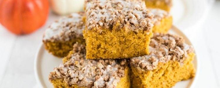 PUMPKIN COFFEE CAKE - Butter with a Side of Bread
