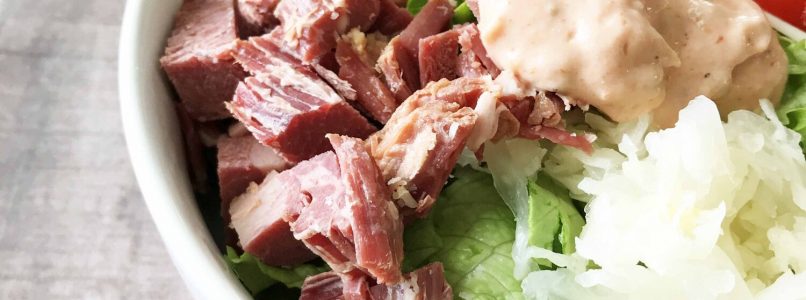Reuben Salad + Homemade Thousand Island Dressing — The Skinny Fork
