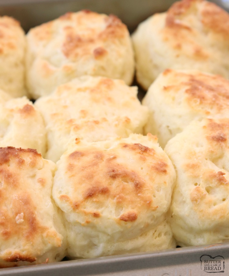 Easy Sour Cream Biscuit Recipe made from scratch in minutes. Perfect soft, flaky texture with fantastic buttery flavor. This will be your new favorite biscuit recipe! Updated with expert advice on how to make the best homemade biscuits.
