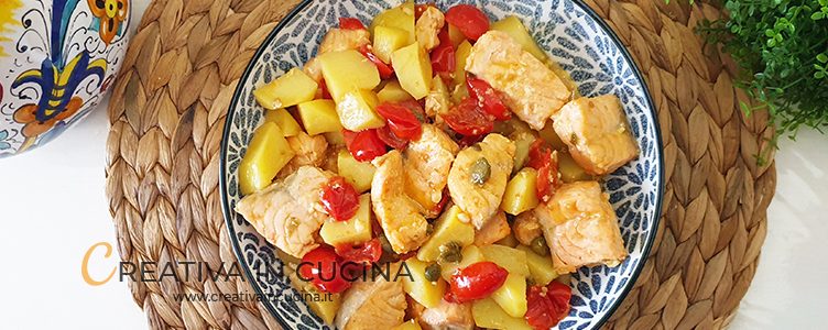 Salmon and potatoes recipe from Creativa in the kitchen