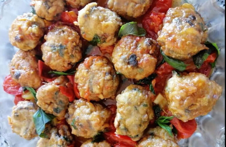 Sicilian-style anchovy meatballs