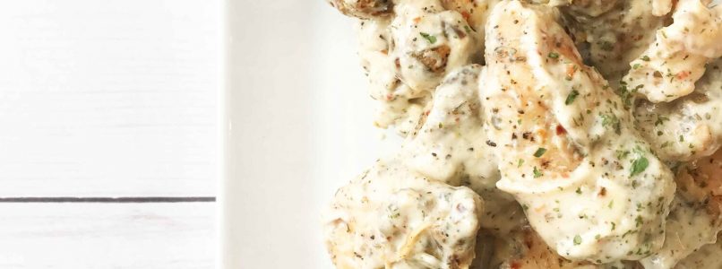 Skinny Baked Garlic Parmesan Boneless Chicken Wings — The Skinny Fork