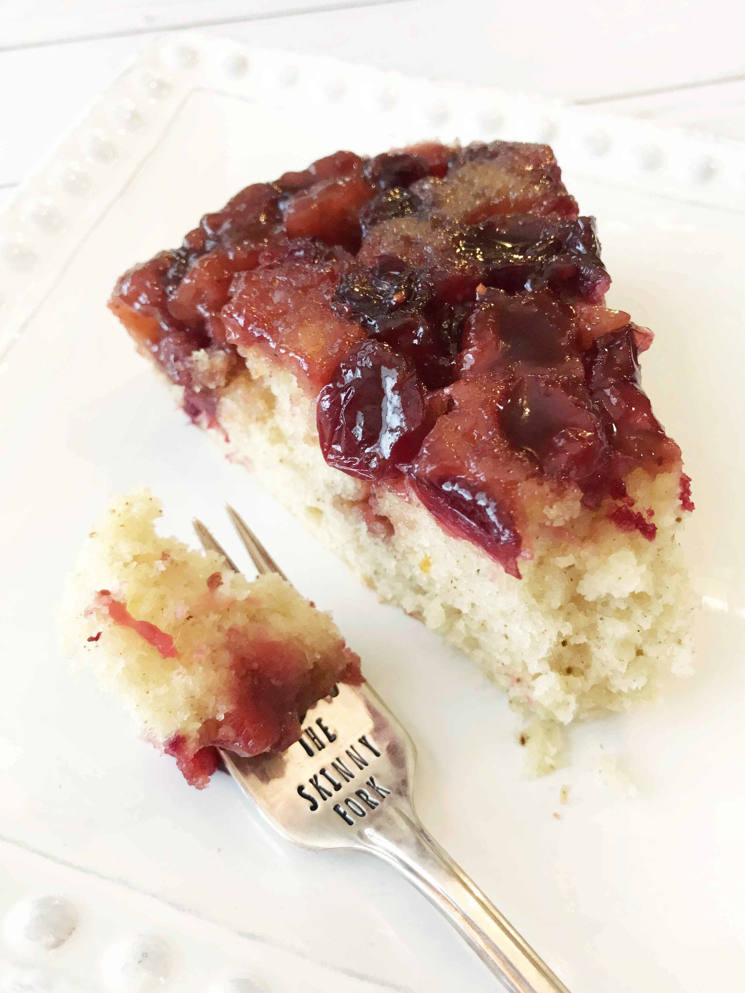 Skinny Cranberry Upside Down Cake — The Skinny Fork