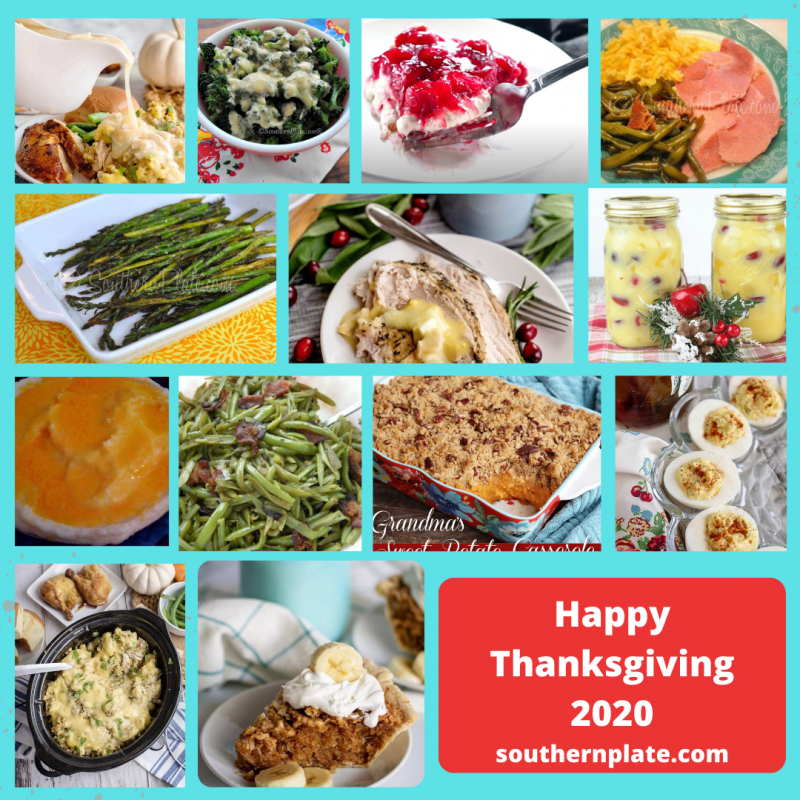 Thanksgiving menu 2020
