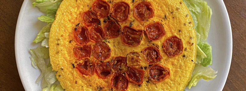 Tomato omelette, the very easy recipe
