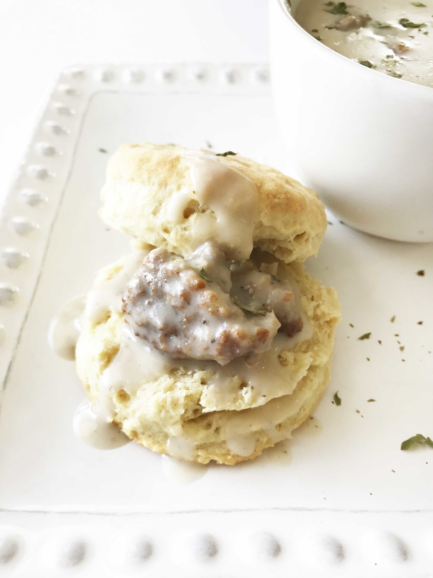 Vegan Biscuits & Vegetarian Country Sausage Gravy (Sponsored) — The Skinny Fork