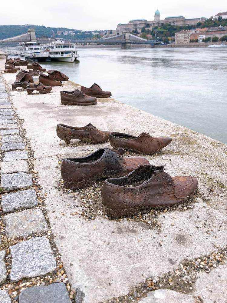 Shoes on the bank of the Danube