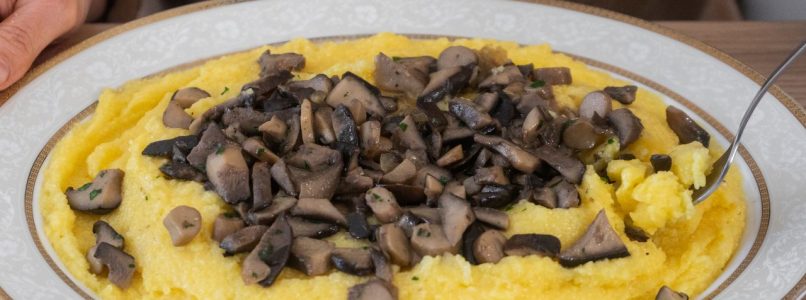 how to prepare polenta with mushrooms