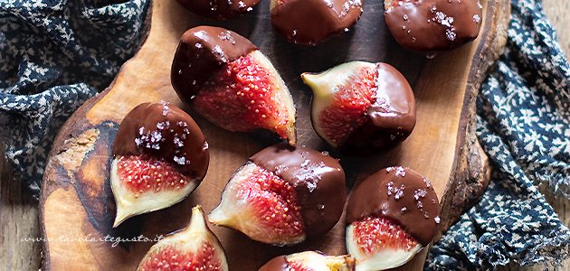 Figs with chocolate