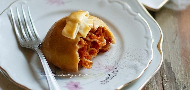 Timballini of pasta