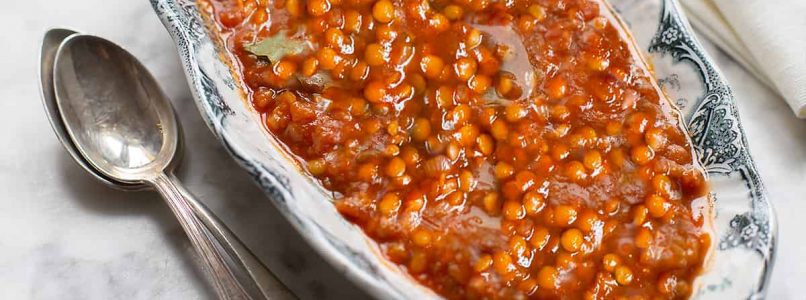 stewed lentils